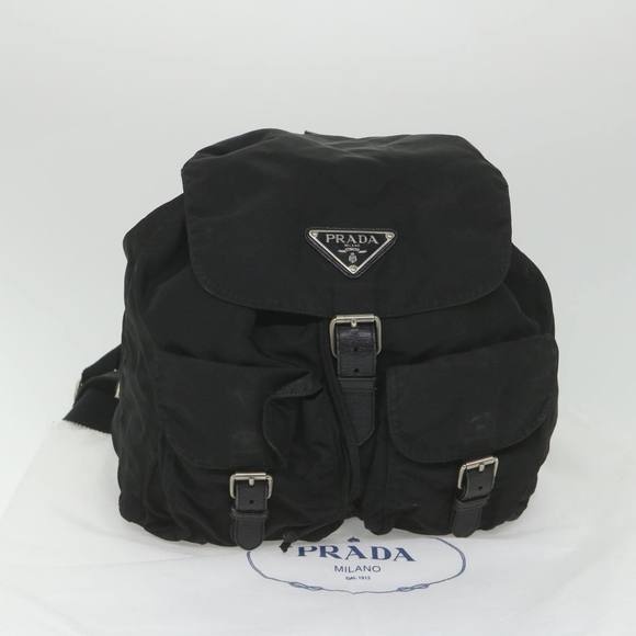 PRADA Backpack Nylon Black Auth bs9240 - Picture 12 of 16